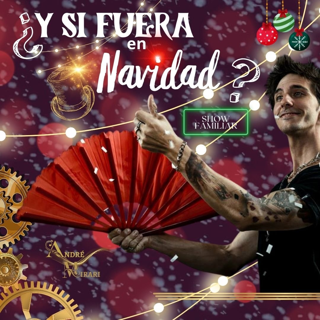 Cartel de Navidades mágicas. show familiar