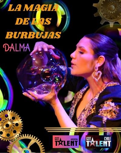 Cartel de La magia de las burbujas, de Dalma